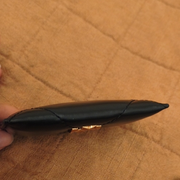 Tory Burch Black and Gold Card Holder - Picture 3 of 5